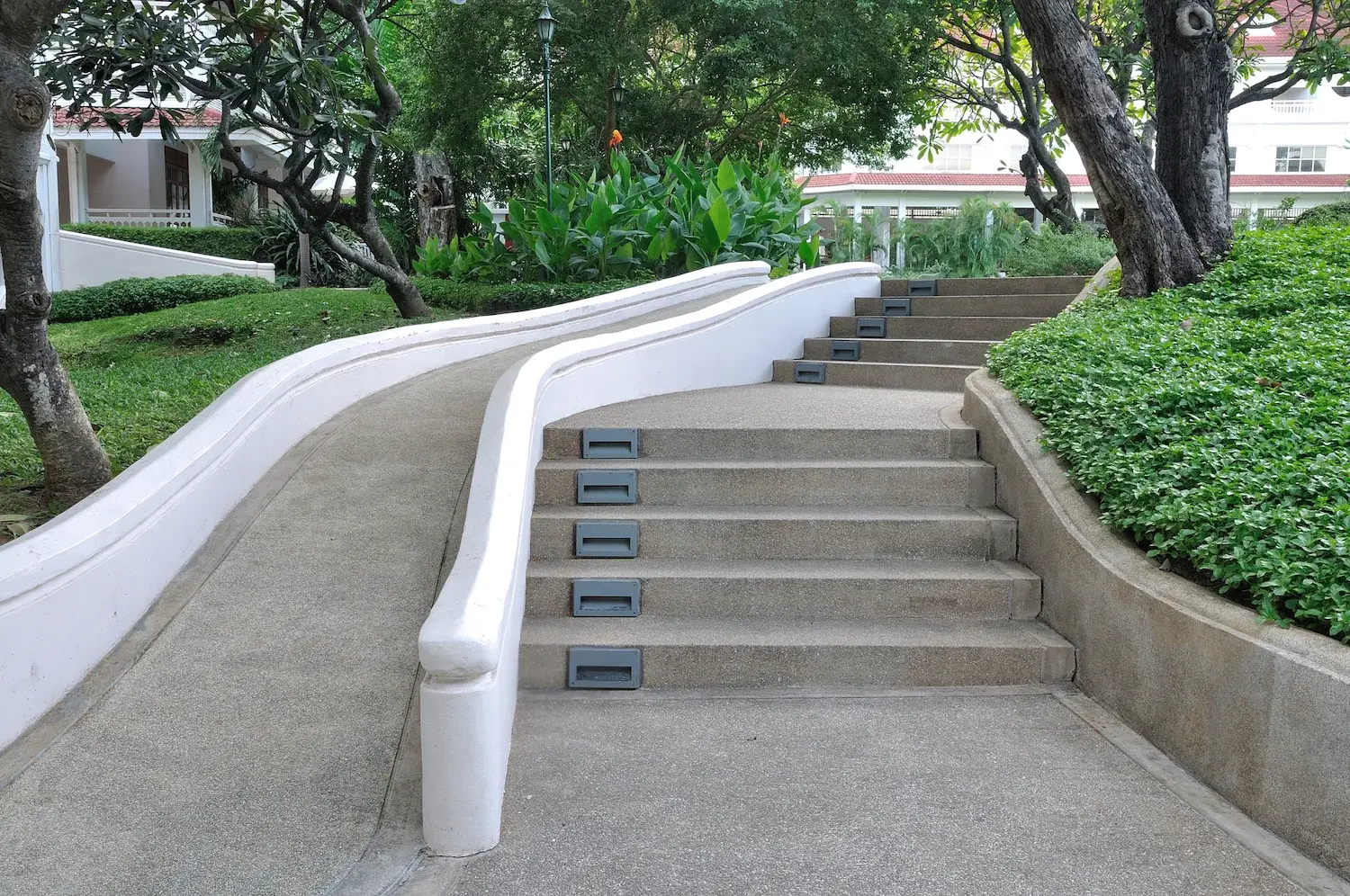 Concrete ramp built for safe property access